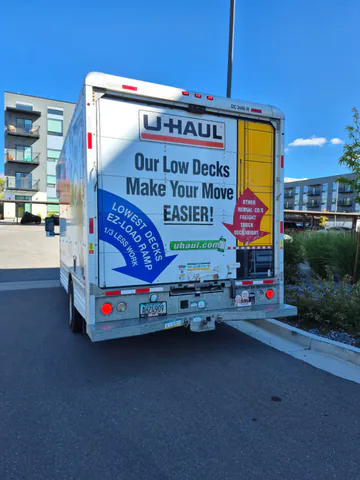Moving truck parked and ready for a local move